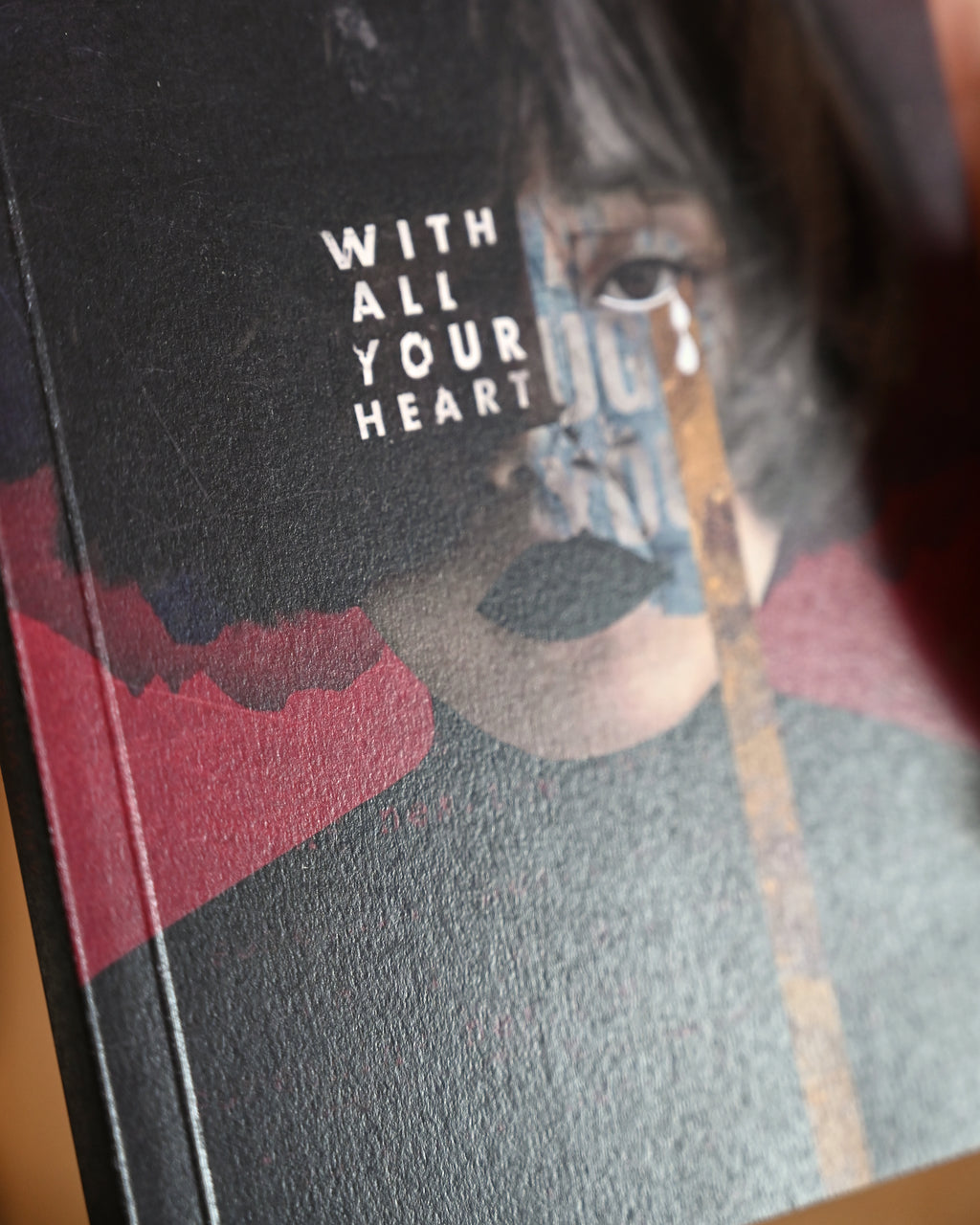 Book cover with text 'With All Your Heart' and artistic illustration.