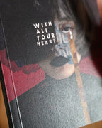 Book cover with text 'With All Your Heart' and artistic illustration.