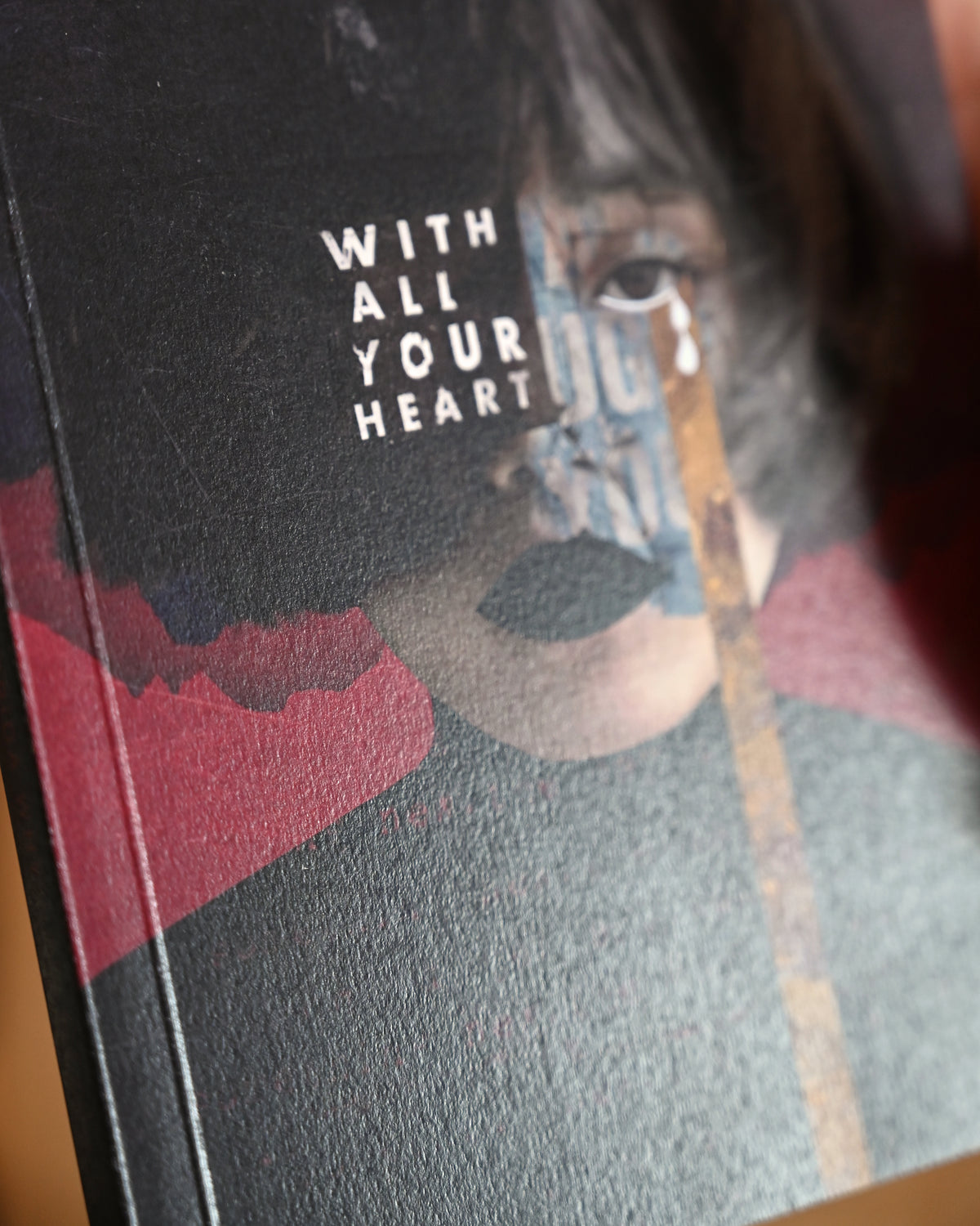 Book cover with text 'With All Your Heart' and artistic illustration.